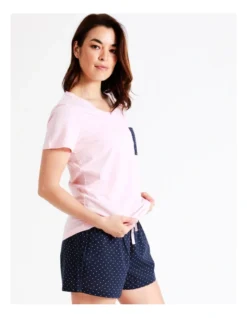 SOHO Organic Cotton Knit Short Sleeve PJ Set In Navy 10 SOHO Organic Cotton Knit Short Sleeve PJ Set In Navy -SOHO Shop 929448730 929451610 4 1 720x928