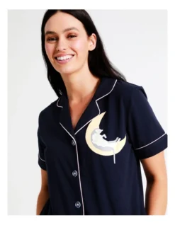 SOHO Sleeping Cats Onesie In Navy -SOHO Shop 929542420 6 720x928