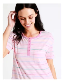 SOHO Raglan Sleeve Nightie In Pink -SOHO Shop 929542510 4 720x928