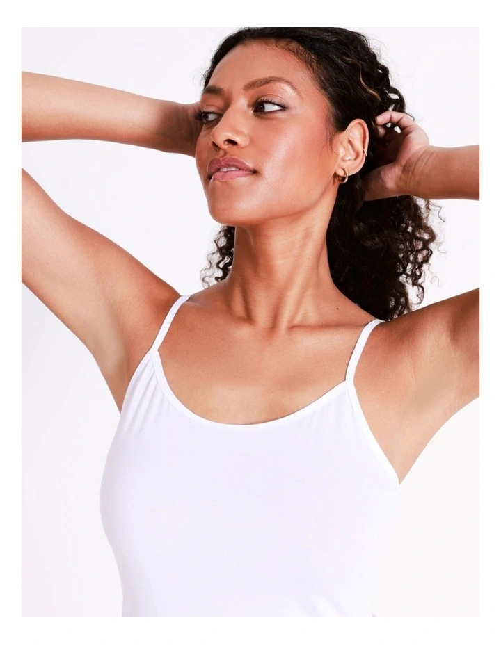 SOHO Modal Camisole In White 3 SOHO Modal Camisole In White - Image 3
