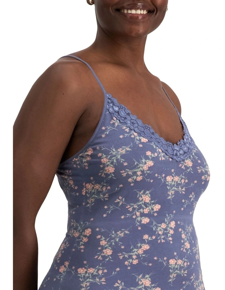 Jockey Parisienne Cotton Cami In Betsy Blue 2 Jockey Parisienne Cotton Cami In Betsy Blue - Image 2