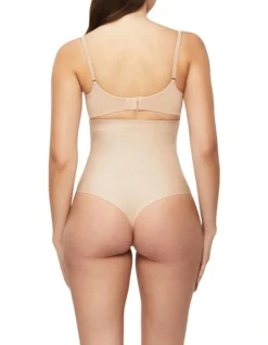 X-Factor High Waisted Thong Brief In Warm Taupe -SOHO Shop 938608750 3 720x928