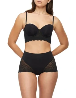 Harlequin Strapless Bustier In Black