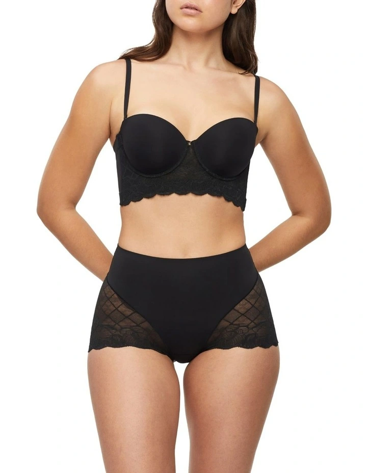 Harlequin Strapless Bustier In Black 1 Harlequin Strapless Bustier In Black