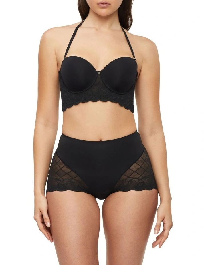 Harlequin Strapless Bustier In Black 3 Harlequin Strapless Bustier In Black - Image 3