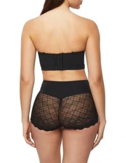 Harlequin Strapless Bustier In Black 13 Harlequin Strapless Bustier In Black -SOHO Shop 938651500 7 720x928