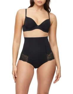 Harlequin High Waisted Brief In Black