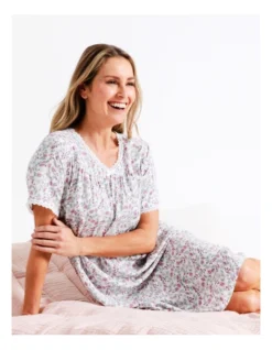 SOHO Woven Short Length Nightie In White