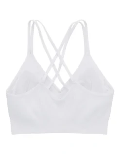 Aerie Seamless Strappy Padded Bralette In White 7 Aerie Seamless Strappy Padded Bralette In White -SOHO Shop 939680470 939699280 4 720x928
