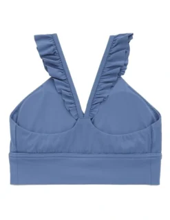 Aerie Real Me Xtra Ruffle Sports Bra In Blue 7 Aerie Real Me Xtra Ruffle Sports Bra In Blue -SOHO Shop 939886570 939883600 4 720x928