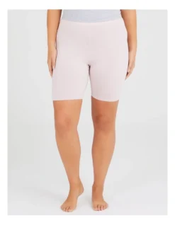 Bamboo Anti Chafe Crop Short In Pale Blush