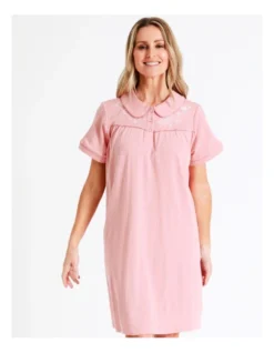 SOHO Knit Short Sleeve Nightie In Dusty Pink 11 SOHO Knit Short Sleeve Nightie In Dusty Pink -SOHO Shop 943343740 943353820 5 720x928