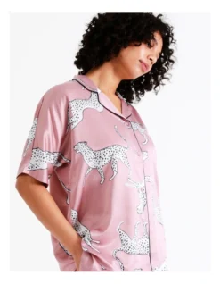 Chloe & Lola Satin Sleep Shirt In Dusty Pink -SOHO Shop 943552450 5 720x928