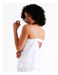 Chloe & Lola Seersucker Cami In White -SOHO Shop 943552810 6 720x928