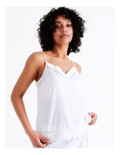 Chloe & Lola Seersucker Cami In White -SOHO Shop 943552810 7 720x928