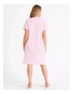 SOHO Short Length Nightie In Pink -SOHO Shop 943552990 943653160 7 720x928