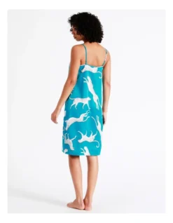 Chloe & Lola Satin Chemise In Teal 12 Chloe & Lola Satin Chemise In Teal -SOHO Shop 943553890 6 720x928