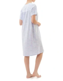 Georgia Floral Short Nightie In Multi -SOHO Shop 943855390 3 720x928