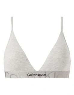 Calvin Klein Embossed Icon Cotton Triangle Bralette In Grey 9 Calvin Klein Embossed Icon Cotton Triangle Bralette In Grey -SOHO Shop 945687340 945792640 5 1 720x928