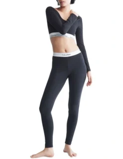 Calvin Klein Modern Cotton Lounge Legging In Black -SOHO Shop 945688240 945800290 3 720x928