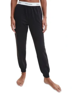 Calvin Klein Modern Cotton Lounge Jogger In Black