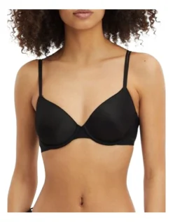 Calvin Klein Sheer Marquisette Lightly Lined Demi Bra In Black -SOHO Shop 945739540 946030780 3 720x928