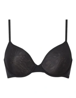Calvin Klein Sheer Marquisette Lightly Lined Demi Bra In Black -SOHO Shop 945739540 946030780 4 720x928