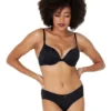 My Fit FMO Smooth Graduated Plunge Bra In Black