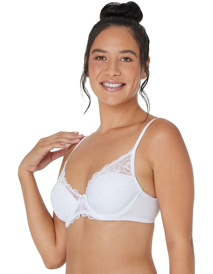 Embrace Full Coverage Contour Bra In White 2 Embrace Full Coverage Contour Bra In White - Image 2