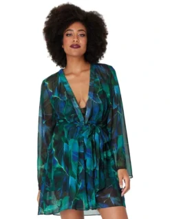 Palm Fever Robe In Palm Fever Print