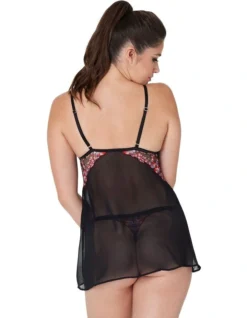 Botanica Babydoll In Floral Print/Black -SOHO Shop 953982370 3 720x928