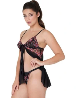 Botanica Babydoll In Floral Print/Black -SOHO Shop 953982370 4 720x928