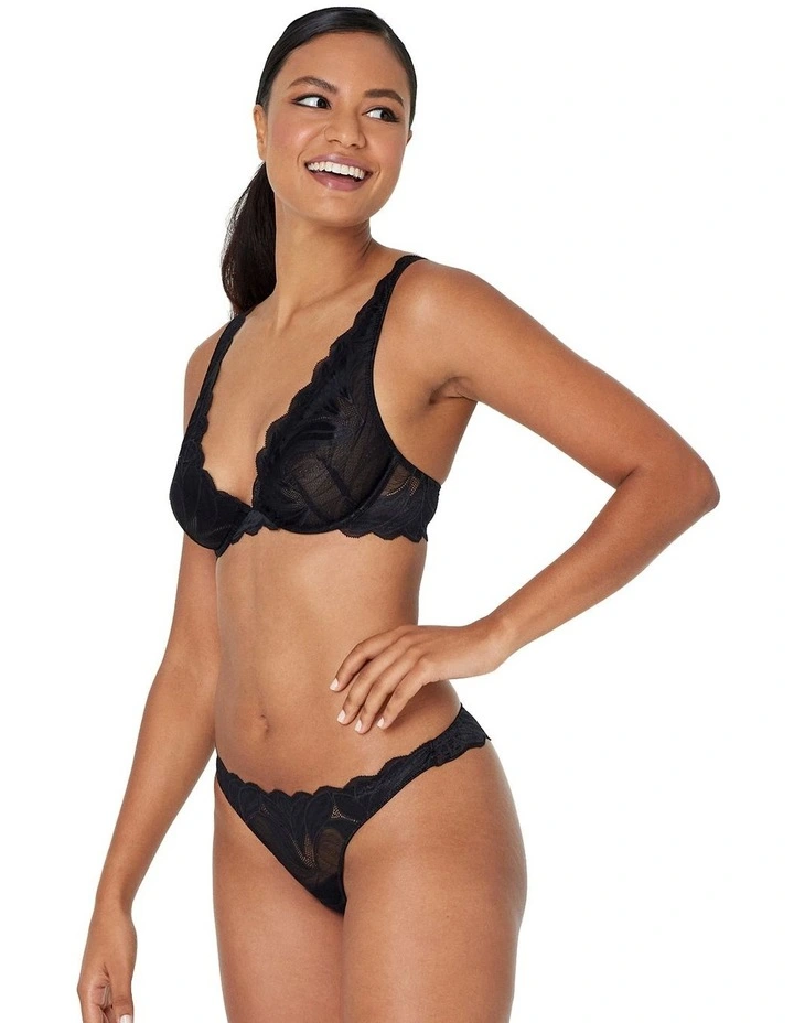 Sienna Siesta Thong In Black 2 Sienna Siesta Thong In Black - Image 2