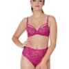 Kika Bohemia High Rise Thong In Festival Fuchsia