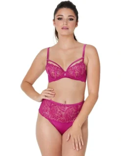 Kika Bohemia High Rise Thong In Festival Fuchsia