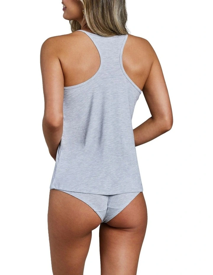 Belle Camisole In Light Grey Marle 3 Belle Camisole In Light Grey Marle - Image 3