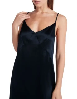 Cezanne Silk Sleep Dress In Midnight -SOHO Shop 957475450 4 720x928