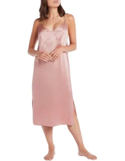 Cezanne Silk Sleep Dress In Whisper