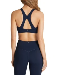 Lovechild Adjustable Zip Medium Impact Sports Bra In Navy 7 Lovechild Adjustable Zip Medium Impact Sports Bra In Navy -SOHO Shop 961040350 3 720x928