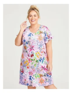Bamboo Floral Garden Nightie Print