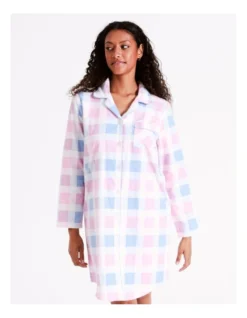 SOHO Flannelette Nightshirt In Large Check