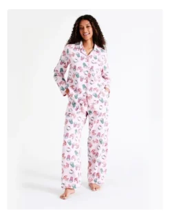 SOHO Flannelette Pyjama Set In Coffee Croissant 9 SOHO Flannelette Pyjama Set In Coffee Croissant -SOHO Shop 966003670 3 720x928