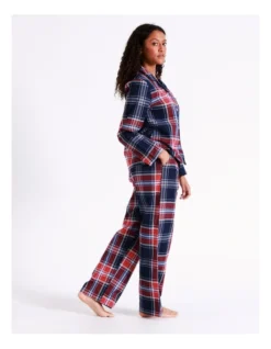 SOHO Flannelette Pyjama Set In Navy Tartan 11 SOHO Flannelette Pyjama Set In Navy Tartan -SOHO Shop 966003760 5 720x928
