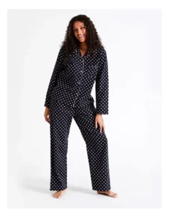 SOHO Flannelette Pyjama Set In Pink Spot -SOHO Shop 966003850 4 720x928