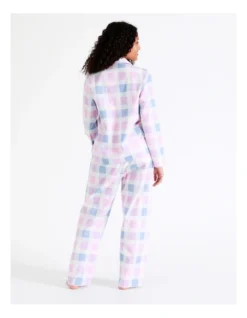 SOHO Flannelette Pyjama Set Large Check In Pink -SOHO Shop 966004120 6 720x928