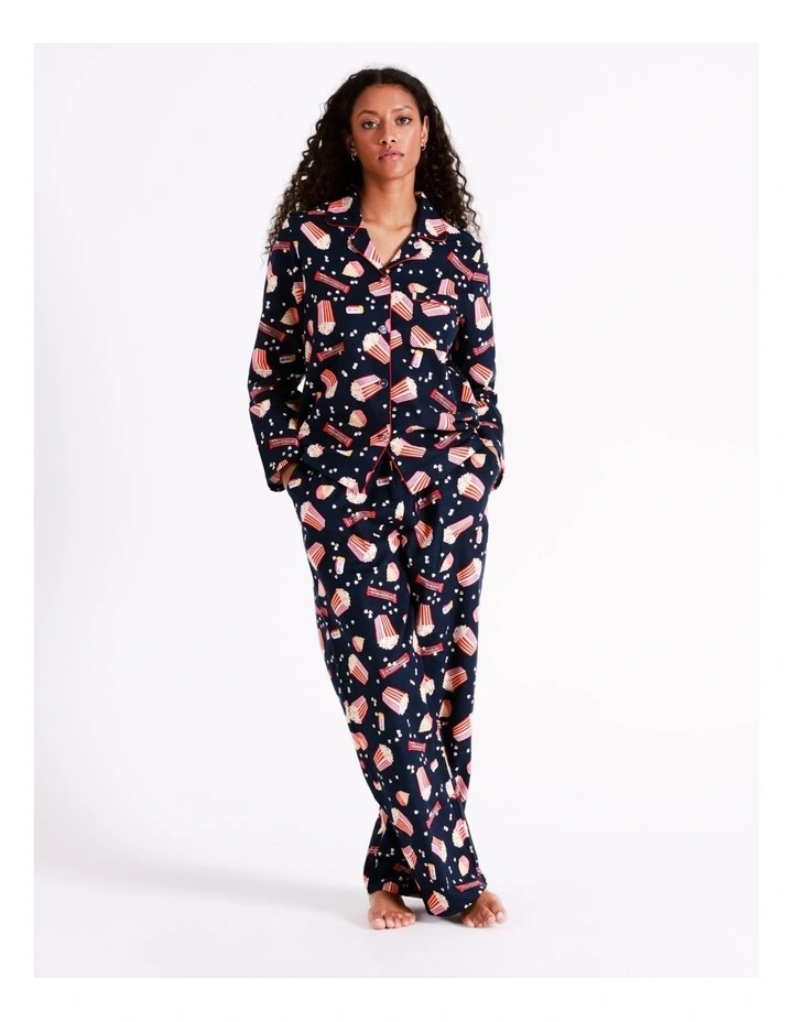 SOHO Flannelette Pyjama Set In Movie Night 4 SOHO Flannelette Pyjama Set In Movie Night - Image 4