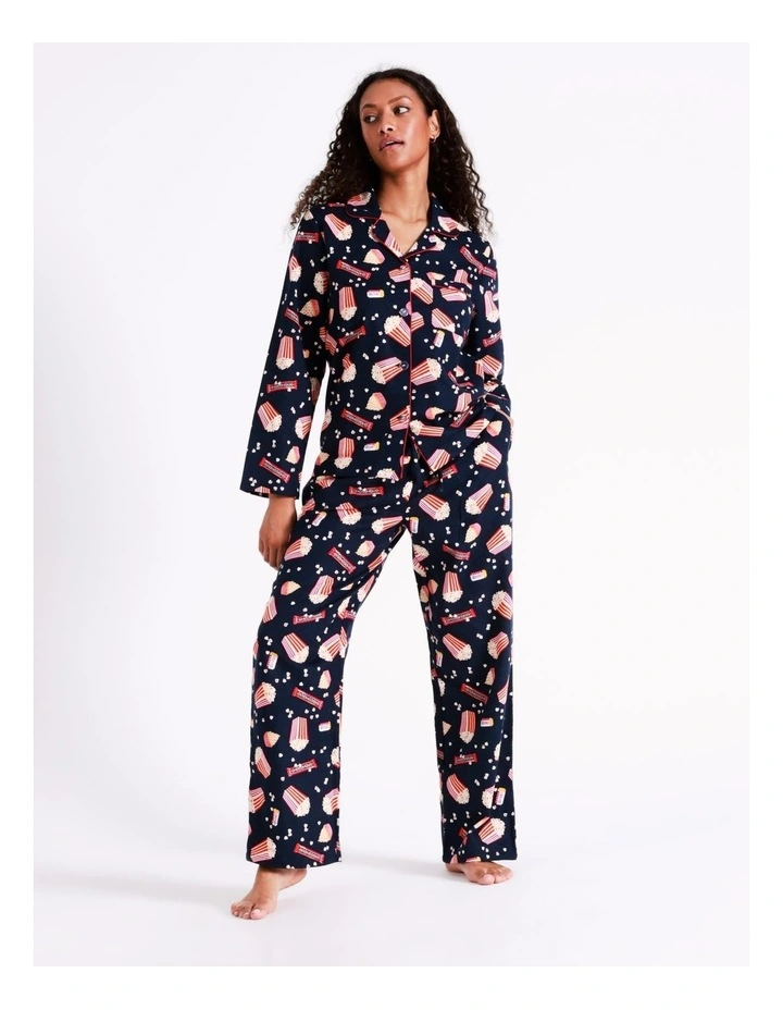 SOHO Flannelette Pyjama Set In Movie Night 5 SOHO Flannelette Pyjama Set In Movie Night - Image 5