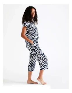 SOHO Hazel Knit Long PJ Set In Zebra Stripe 10 SOHO Hazel Knit Long PJ Set In Zebra Stripe -SOHO Shop 967374820 4 720x928
