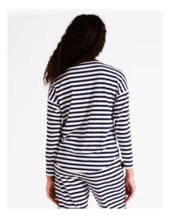 SOHO Hazel Marle Knit Long Sleeve Tee In Pink & Navy Stripe 10 SOHO Hazel Marle Knit Long Sleeve Tee In Pink & Navy Stripe -SOHO Shop 967375090 978028660 6 720x928