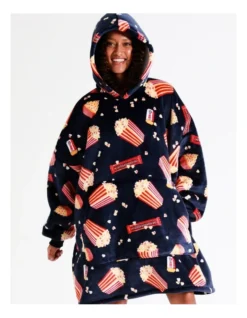 SOHO Ellie Oversized Hoodie Movie Night In Navy